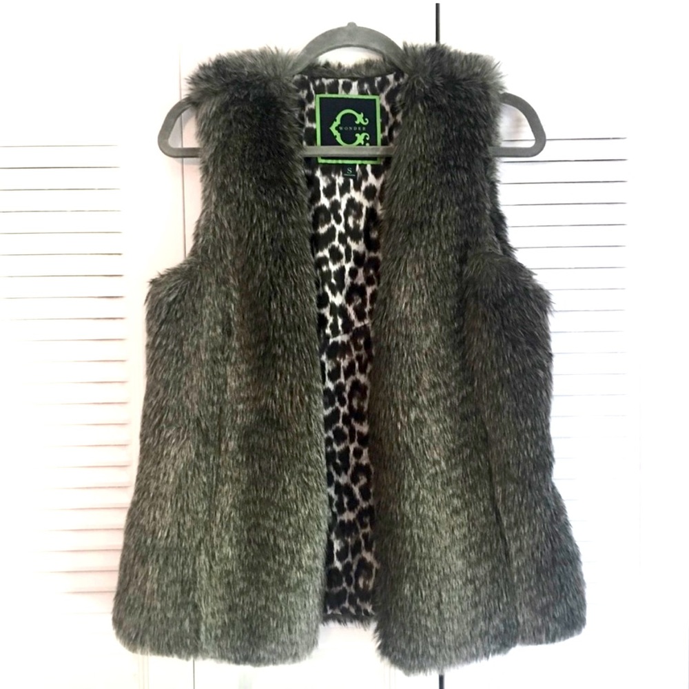 C Wonder Faux Fur Vest